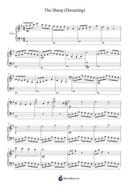 The Sheep (Dreaming) Sheet Music by Joel Frase-Arr.Mattkell Eushop