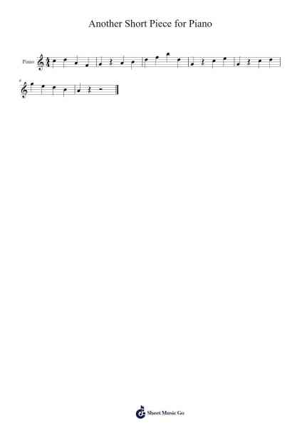 Another Short Piece for Piano Sheet Music by Yaleian Windnard-Arr.Maclup