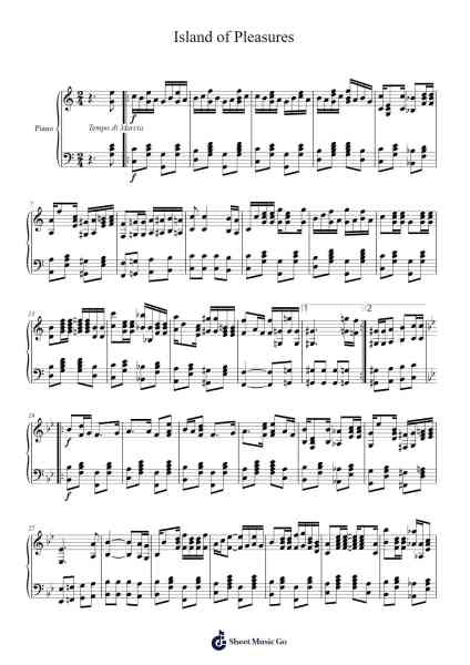 Island of Pleasures Sheet Music by James D. M. Tucker-Arr.Junechad