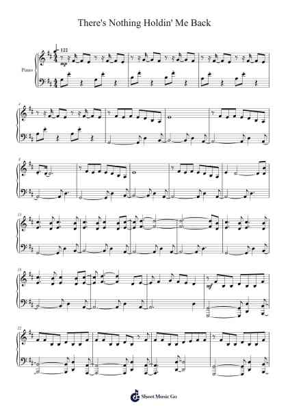 There's Nothing Holdin' Me Back Sheet Music by Shawn Mendes-Arr.Wyann Ianli