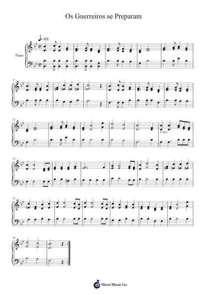 Os Guerreiros se Preparam Sheet Music by C. Austin Miles-Arr.Minmeg Bobfax