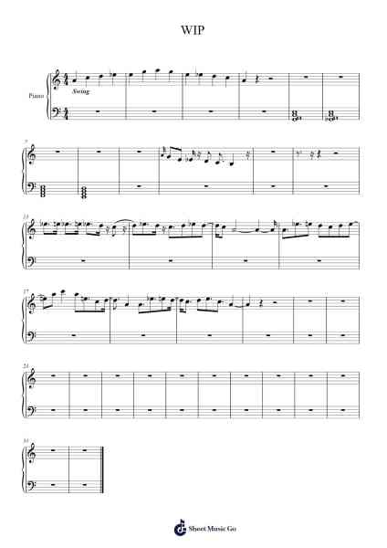 WIP Sheet Music by Hartebar-Arr.Leighborn