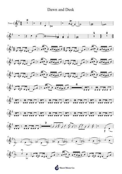 Dawn and Dusk Sheet Music by Ken Steven-Arr.Mccan