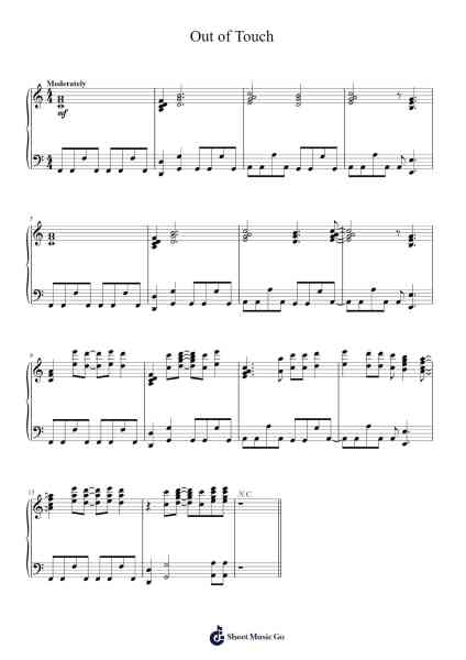 Out of Touch Sheet Music by Hall & Oates-Arr.Pumens Faulkgrant