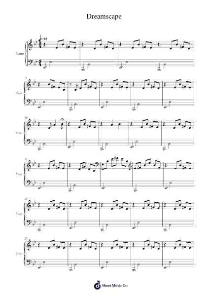 Dreamscape Sheet Music by Emil Macko/Hardy Macko-Arr.Wershop Keyburns