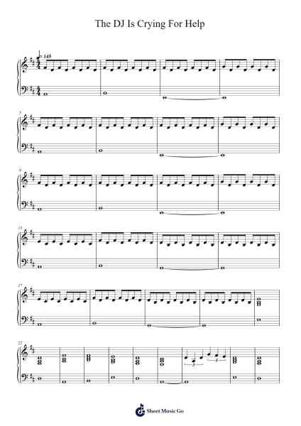 The DJ Is Crying For Help Sheet Music by AJR-Arr.Springlome Xebloor
