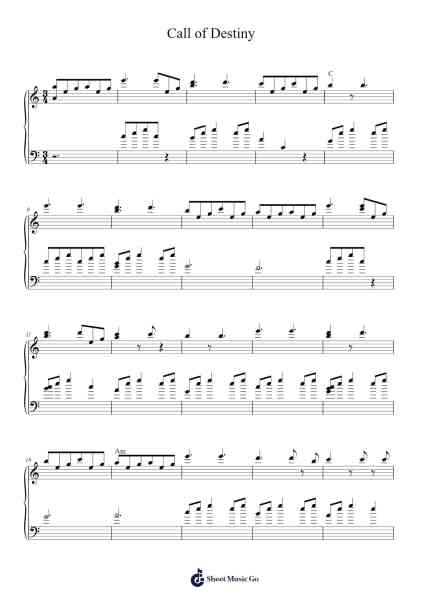 Call of Destiny Sheet Music by Josh Kramer-Arr.Popthus