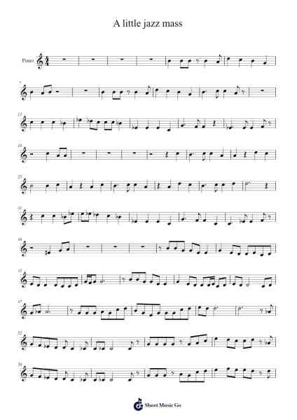 A little jazz mass Sheet Music by Bob Chilcott-Arr.Boothmore Petwald