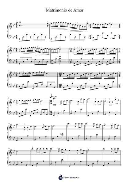 Matrimonio de Amor Sheet Music by Unknown author-Arr.Haynin