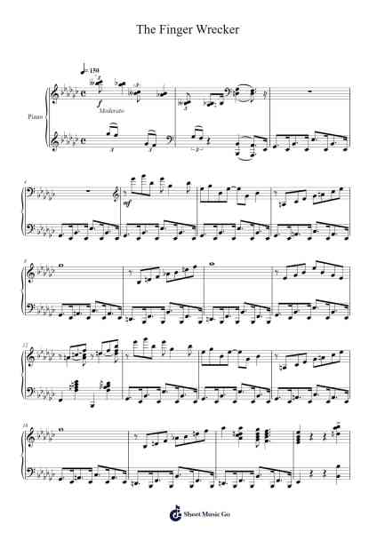 The Finger Wrecker Notenblatt von Bert Dixon-Arr.Bairdkeith Cysoon