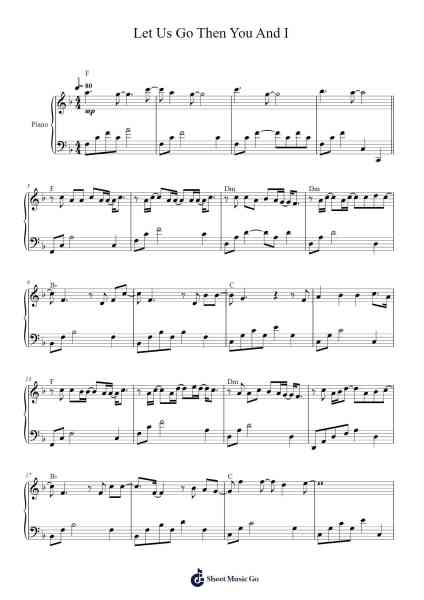 Let Us Go Then You And I Sheet Music by Serrini-Arr.Thadean Chilridge