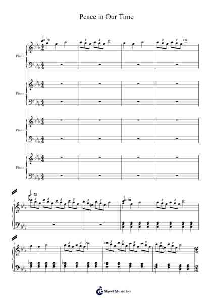 Peace in Our Time Sheet Music by Fogreve-Arr.Willmand Dundre
