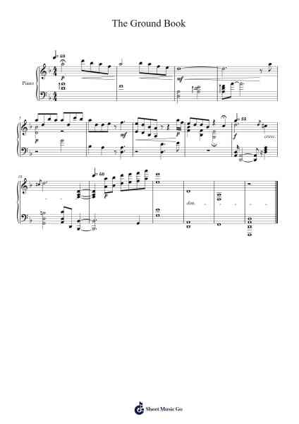 The Ground Book Sheet Music by Persefone-Arr.Gailma