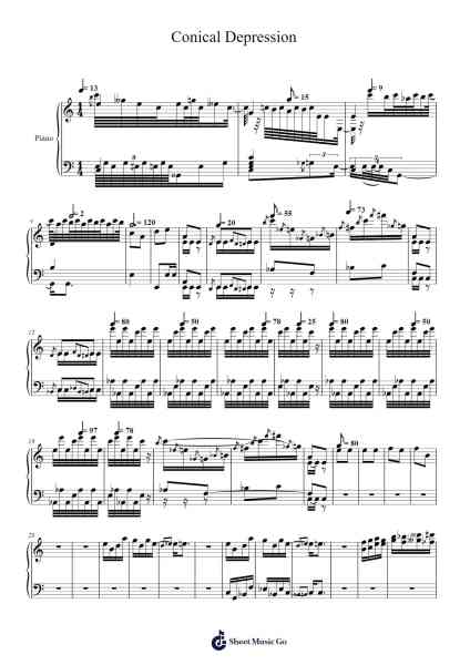 Conical Depression Sheet Music by Bacon-Arr.Genewat Duttret
