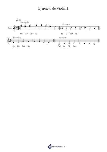 Ejercicio de Violin 1 Sheet Music by Lorbroad-Arr.Tofrances