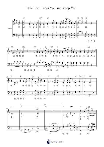 The Lord Bless You and Keep You Sheet Music by Peter C. Lutkin-Arr.Macre Accer