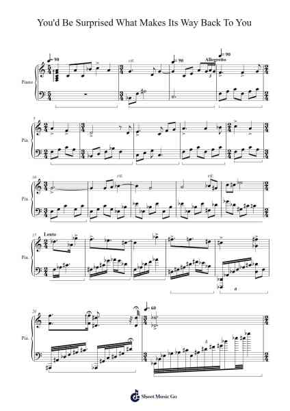 You'd Be Surprised What Makes Its Way Back To You Sheet Music by TJ Hill-Arr.Boyletio Wanleigh