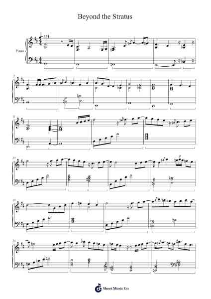 Beyond the Stratus Sheet Music by ICE-Arr.Elroygale Whvan
