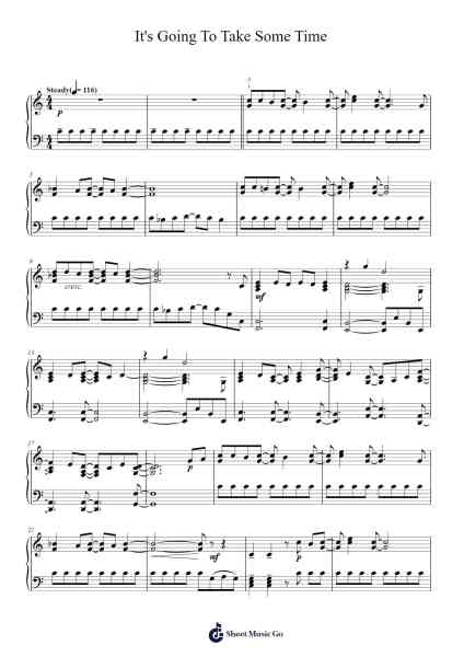 It's Going To Take Some Time Sheet Music by Carpenters-Arr.Dowar Warford