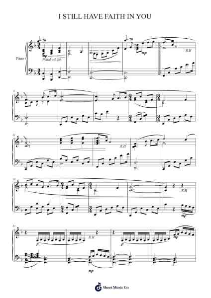 I STILL HAVE FAITH IN YOU Sheet Music by ABBA-Arr.Alac Floleigh