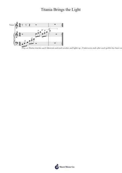 Titania Brings the Light Sheet Music by Jennifer McComb-Arr.Marhum