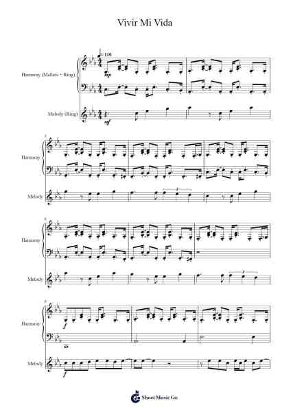 Vivir Mi Vida Sheet Music by Marc Antony-Arr.Virbell
