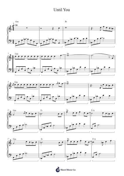 Until You Sheet Music by Shayne Ward-Arr.Shawqe Bryy