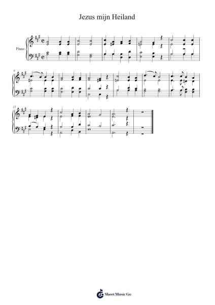 Jezus mijn Heiland Sheet Music by -Arr.Tayhal Lynchyale