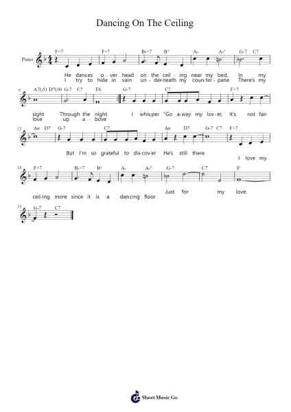 Dancing On The Ceiling Sheet Music by Rodgers & Hart-Arr.Swinale Reedria
