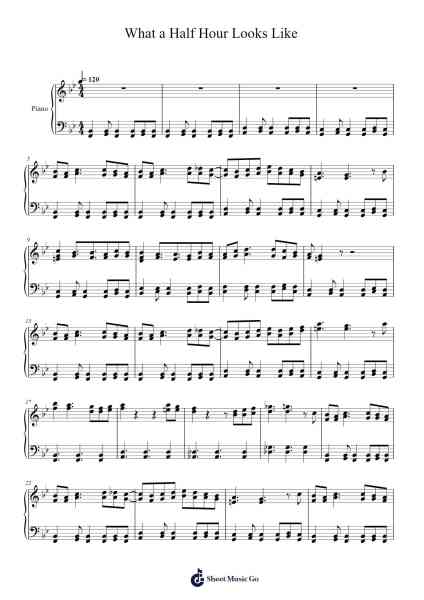 What a Half Hour Looks Like Sheet Music by Austin Krantz-Arr.Kayien Goldine