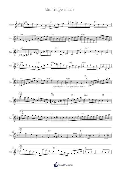 Um tempo a mais Sheet Music by Joejosh Demptout-Arr.Mablia Finkeith