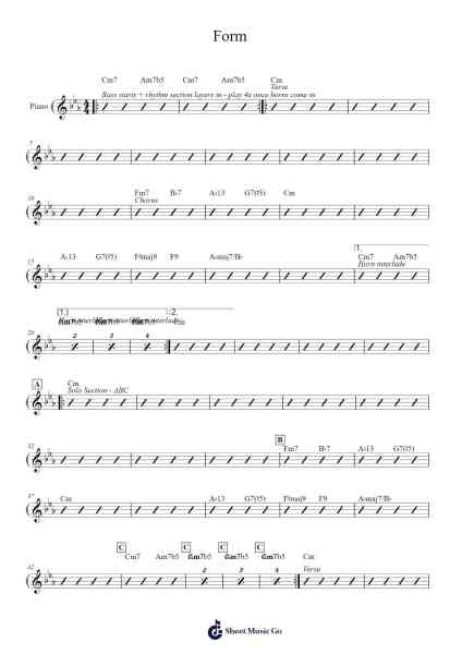 Form Sheet Music by RH factor-Arr.Bilsa Montlaw