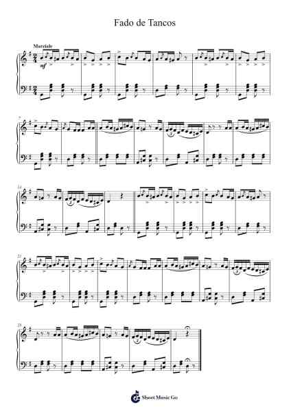 Fado de Tancos Sheet Music by Anonymous-Arr.Olch