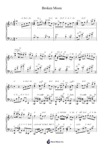 Broken Moon Sheet Music by U2 Akiyama-Arr.Cisraine