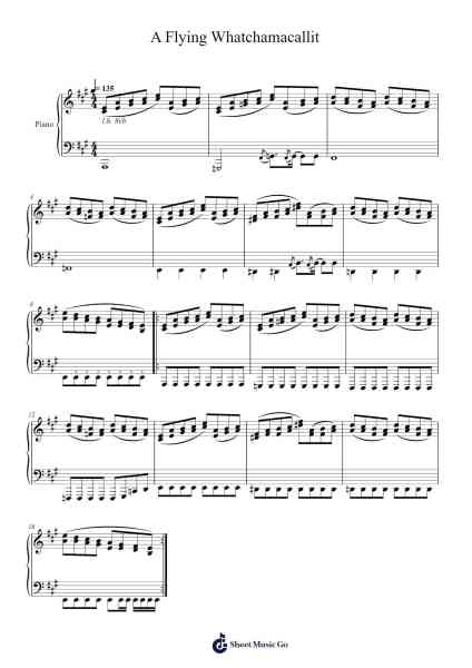 A Flying Whatchamacallit Sheet Music by Shogo Sakai-Arr.Arkirk Janeien