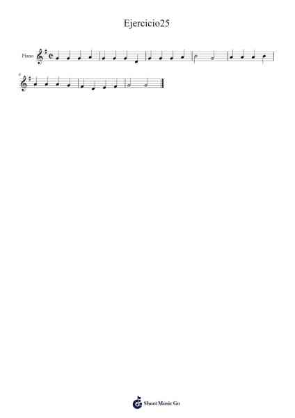 Ejercicio25 Sheet Music by -Arr.Lambken Bespag