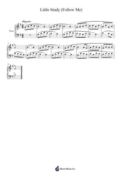 Little Study (Follow Me) Sheet Music by Kálmán Chován-Arr.Hagchel Perpel