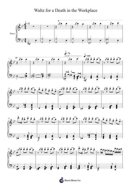 Waltz for a Death in the Workplace 樂譜由 undefined - 編曲 Hughlon