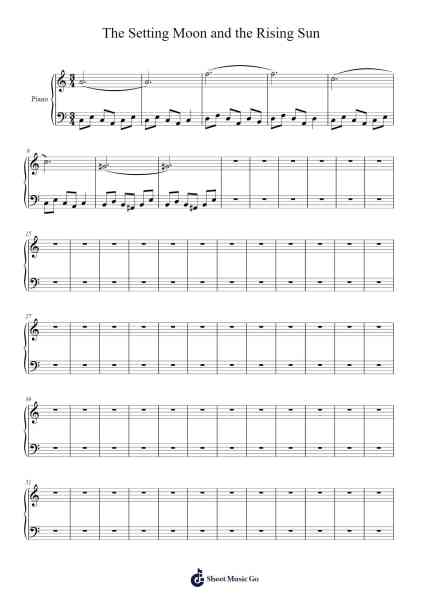 The Setting Moon and the Rising Sun Sheet Music by Cambria Speed-Arr.Mikejay Croftges