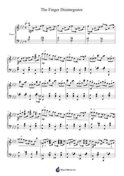 The Finger Disintegrator Sheet Music by Stilkim-Arr.Yulevieve