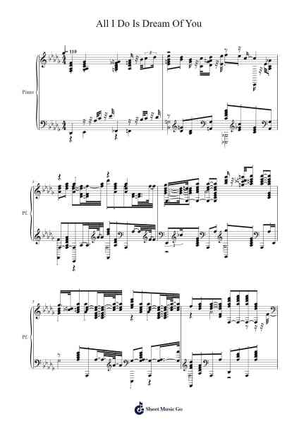 All I Do Is Dream Of You Sheet Music by -Arr.Thadean Chilridge