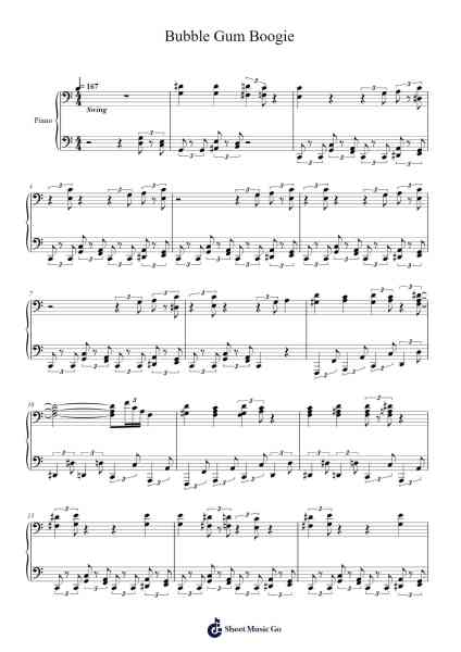 Bubble Gum Boogie Sheet Music by Orquesta Arrecife-Arr.Heca