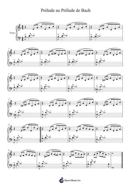Prélude au Prélude de Bach Sheet Music by Bertrand Guillaud-Arr.Hobryce Cookeniei