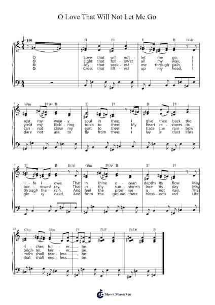 O Love That Will Not Let Me Go Sheet Music by Christopher Miner-Arr.Hornblack