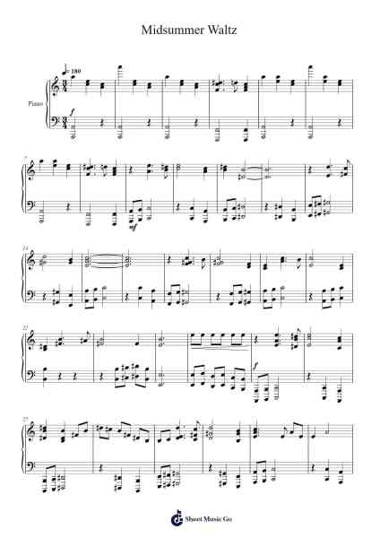 Midsummer Waltz Sheet Music by David Arnold-Arr.Beroll