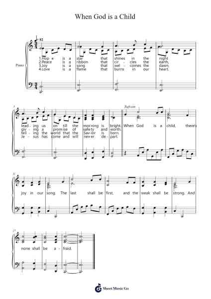 When God is a Child Sheet Music by Clevejune Shawilde-Arr.Tutlyn Bradpeare