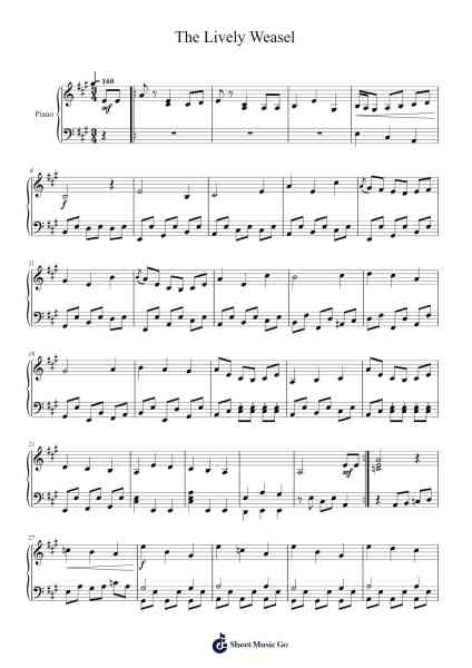 The Lively Weasel Sheet Music by Chamcarr Cherbard-Arr.Lencher Jameswyatt
