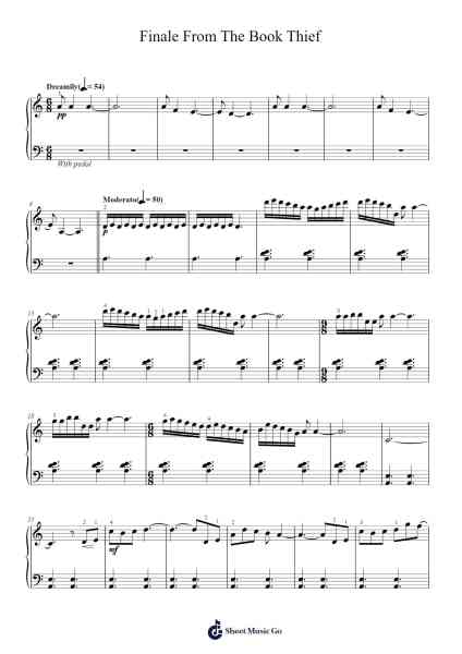 Finale From The Book Thief Sheet Music by John Williams-Arr.Jesphy Vebmons