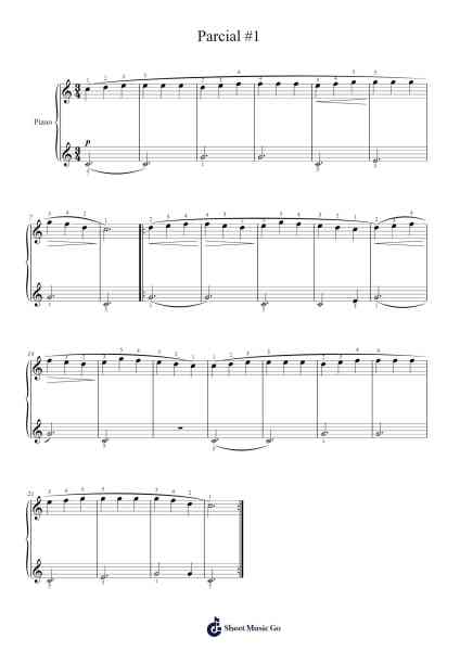 Parcial #1 Sheet Music by undefined-Arr.Temchell Thompro