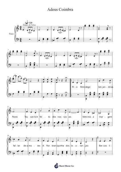 Adeus Coimbra Sheet Music by Manuel Mansilha-Arr.Trollstal